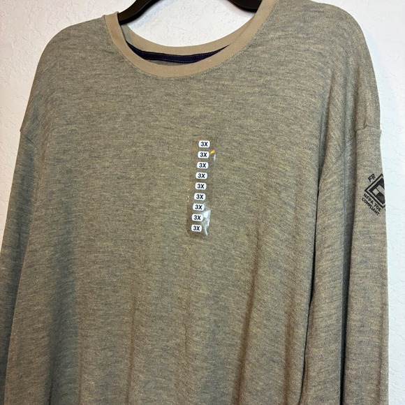 National Safety Apparel FR Shirt Mens 3X Heather Tan NFPA 70E 2112 Work USA NEW